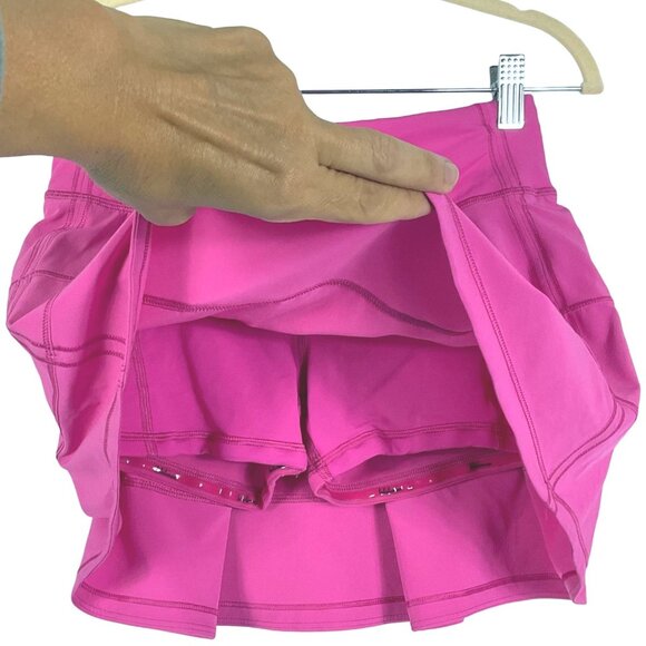 Lululemon Pace Rival Mid-Rise Skirt, Long, Sonic Pink, LW8AADT, size 2 - Picture 5 of 16